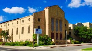 Picture of Baptist temple's sanctuary on a bright sunny day