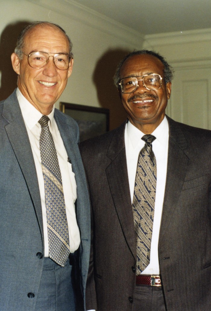 Jesse Fletcher pictured with Rev. Marv Griffin